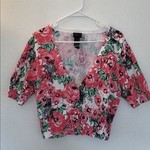 NWT Torrid Flower Print Cardigan